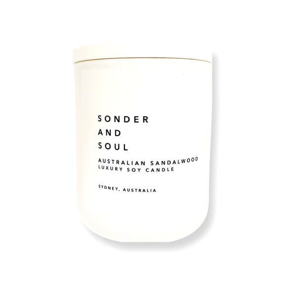 australian sandalwood soy candle