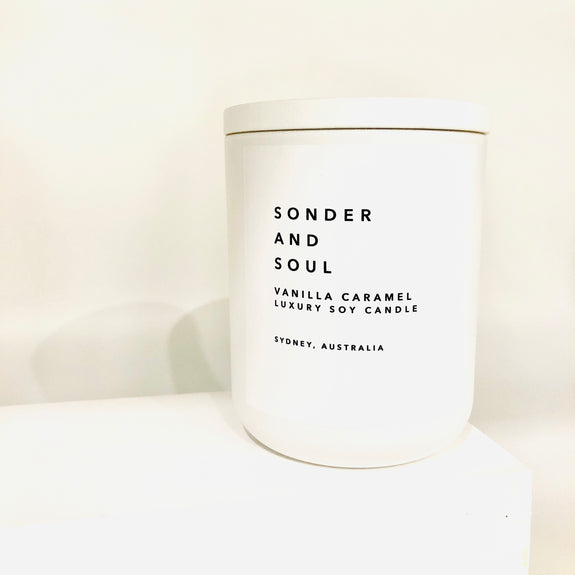 vanilla caramel soy candle