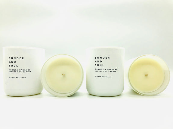 orange + bergamot soy candle