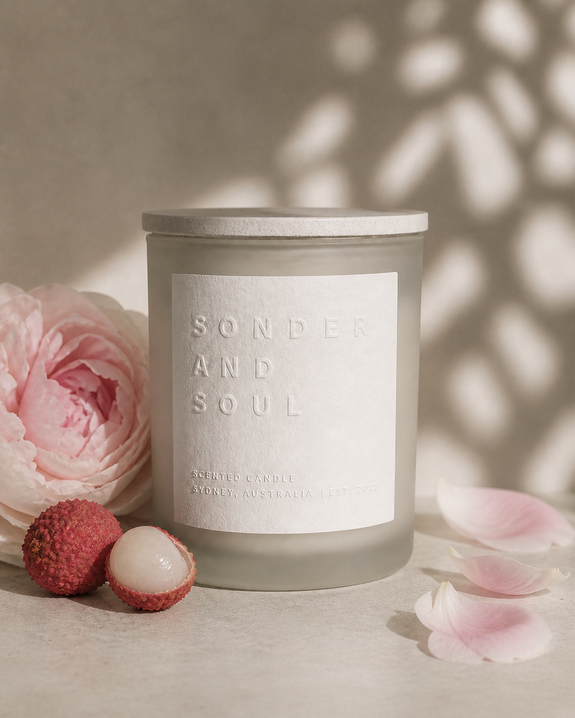 Lychee + Peony Soy Candle