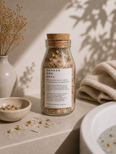 Peppermint and Chamomile Bath Soak