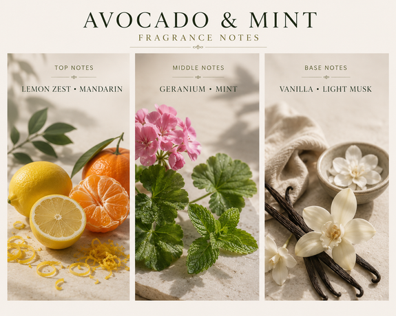 Avocado and Mint Soy Candle
