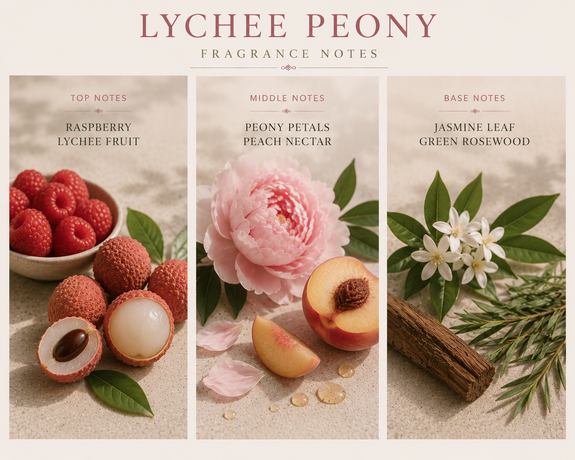 Lychee Peony Soy Candle