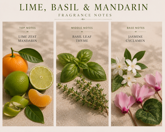 Lime, Basil and Mandarin Soy Candle