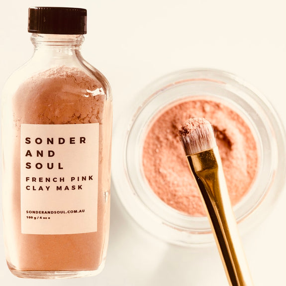 french pink clay mask