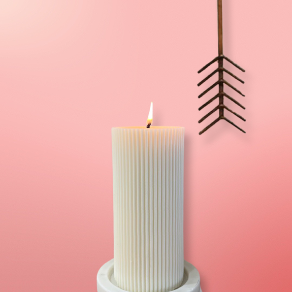 column pillar candle  | medium